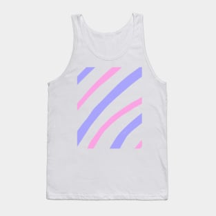 Pinkpurple stripes watercolor art Tank Top